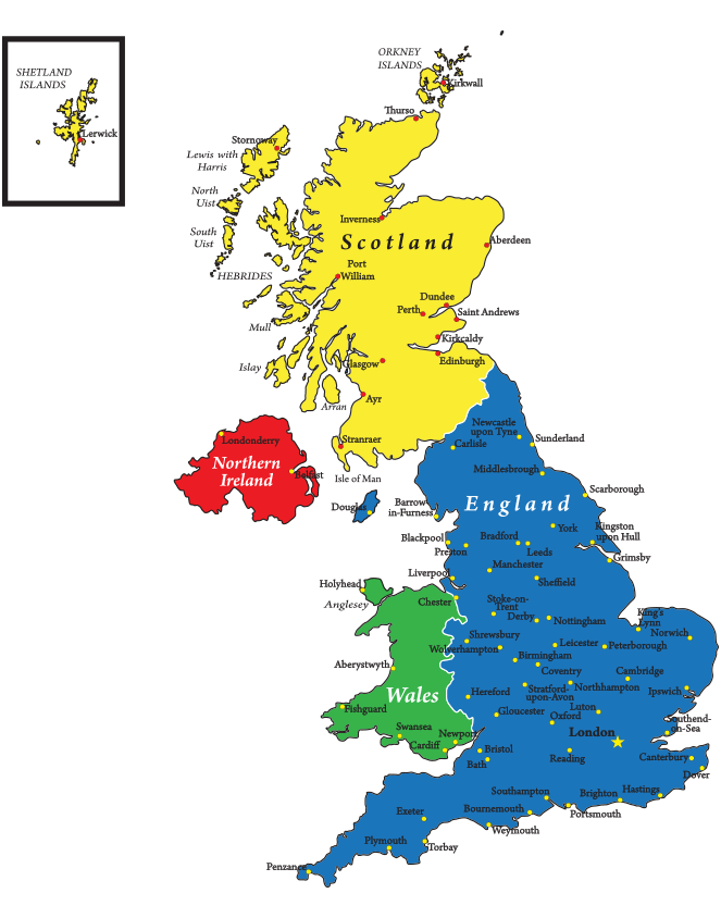 イギリス地図